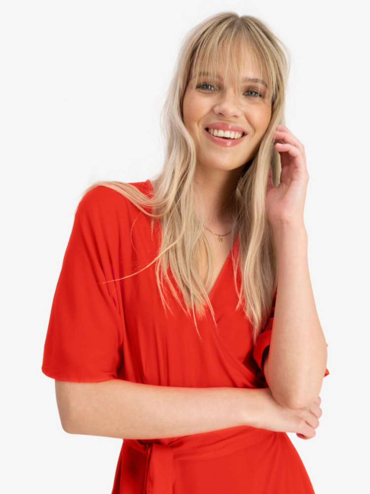 Osa Dress Bright Red
