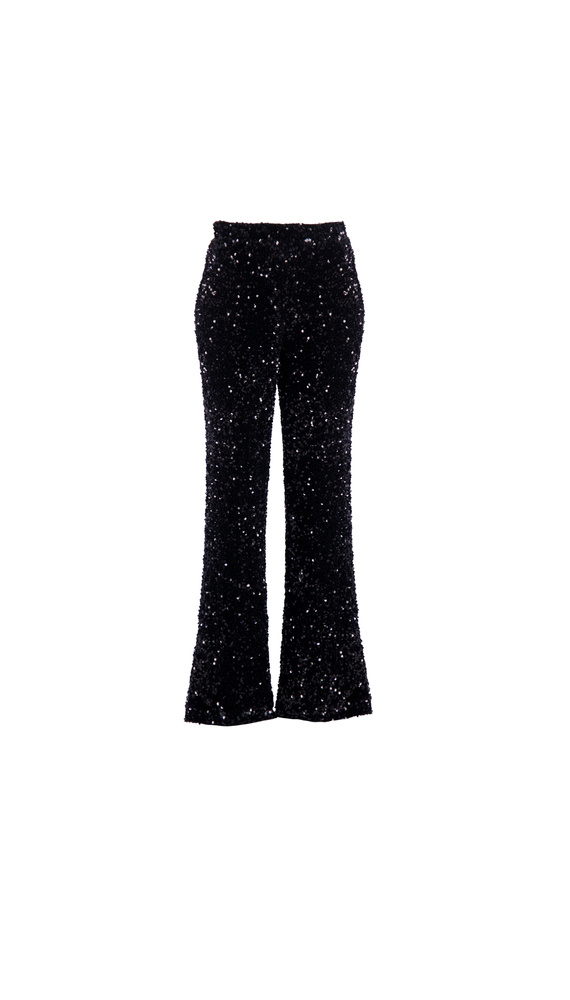Midnight Sequin Trouser Black Sky