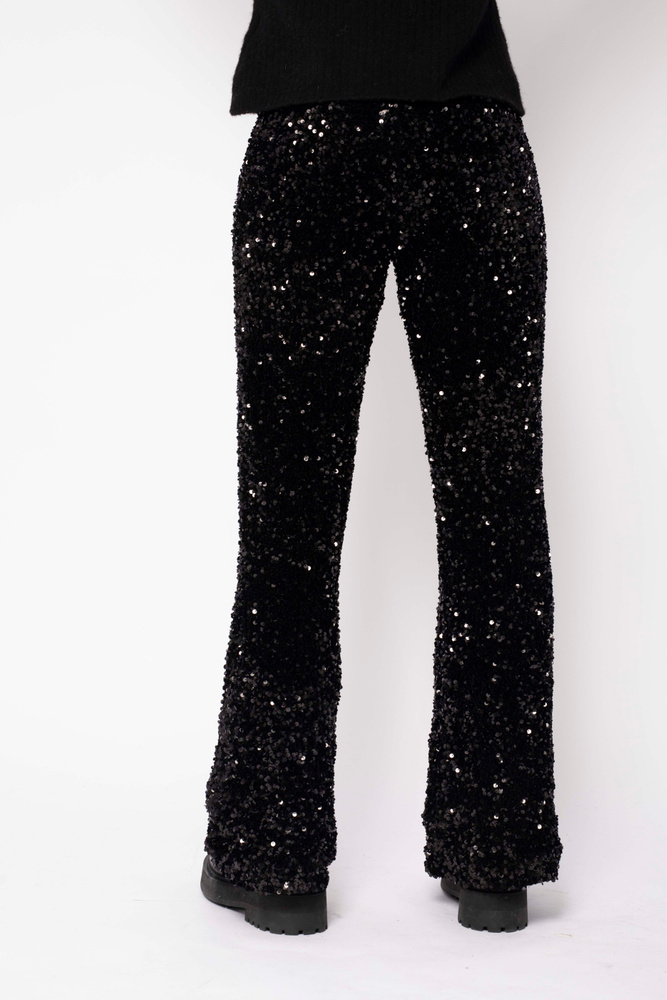 Midnight Sequin Trouser Black Sky