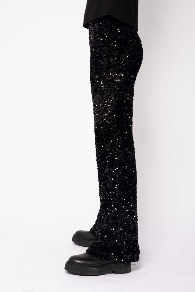 Midnight Sequin Trouser Black Sky