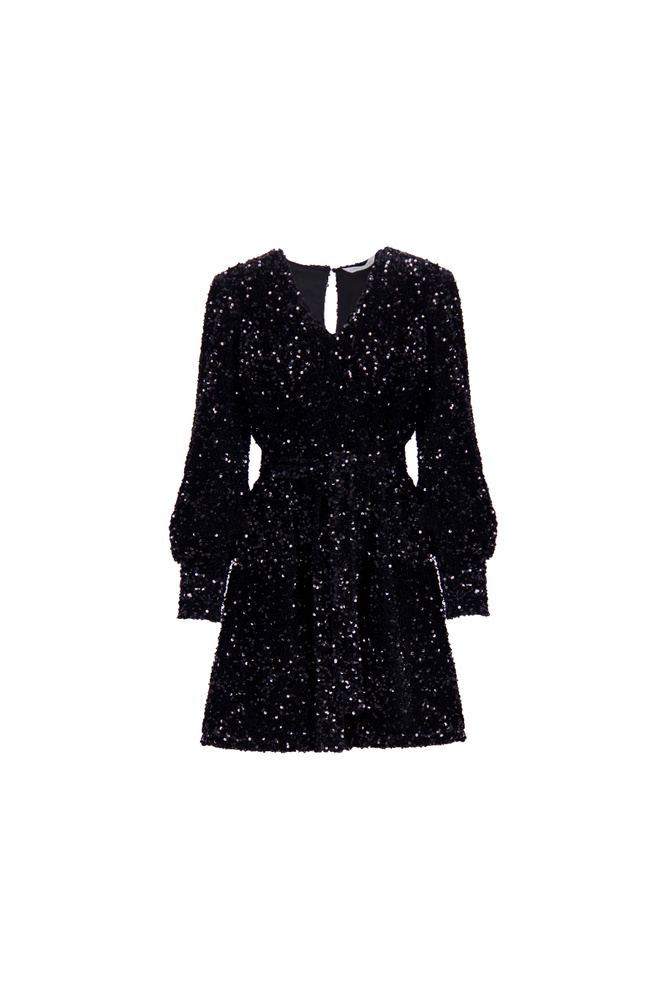 Mimo Sequin Dress Black Sky