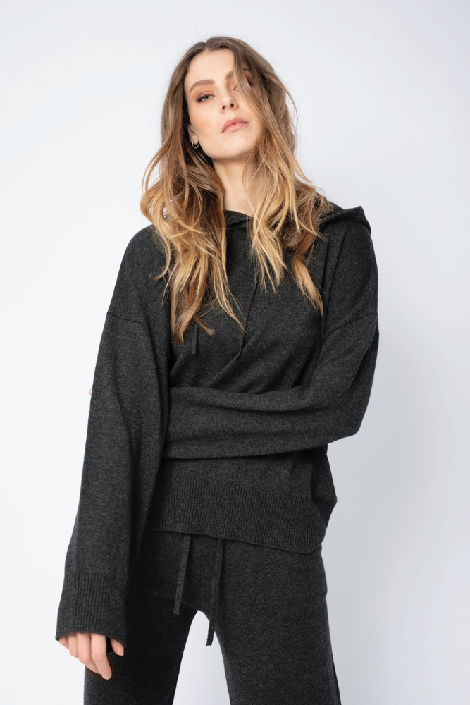 Multe Hoodie Graphite Melange