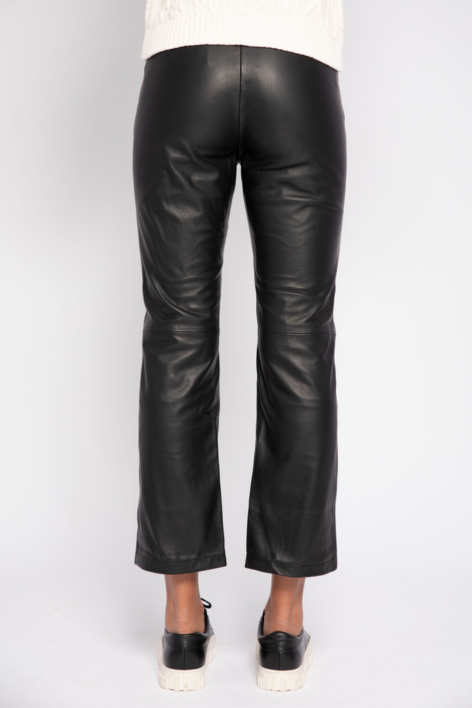 Rene Leather Trouser Black