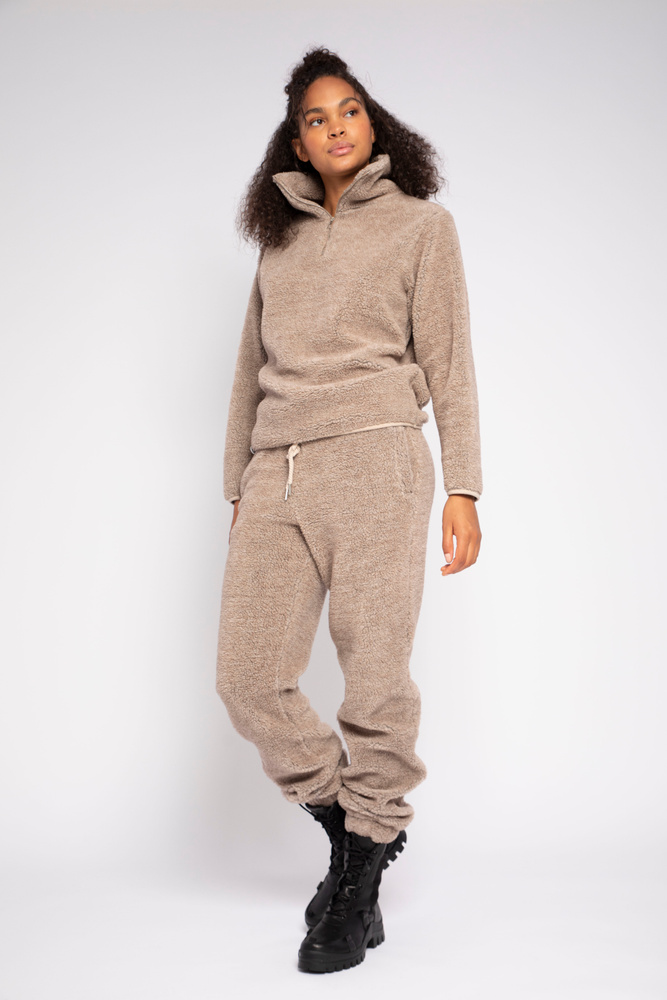 Luna Terry Sweater Taupe