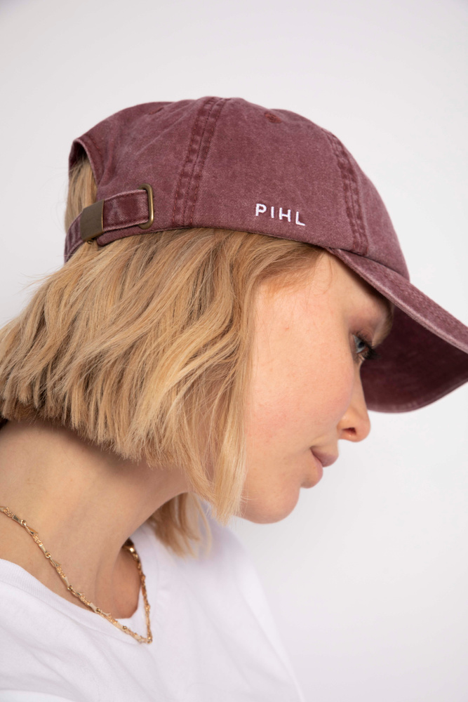 Lily Cap Washed Bordeaux