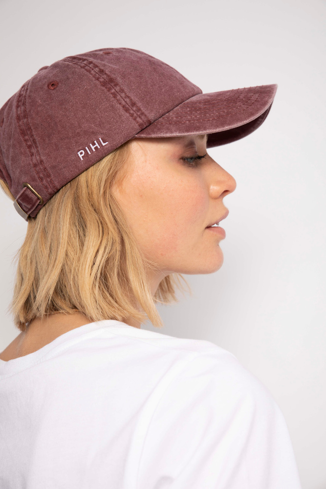 Lily Cap Washed Bordeaux