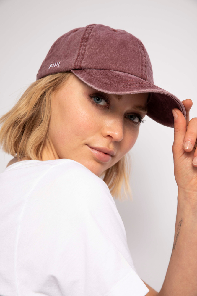 Lily Cap Washed Bordeaux