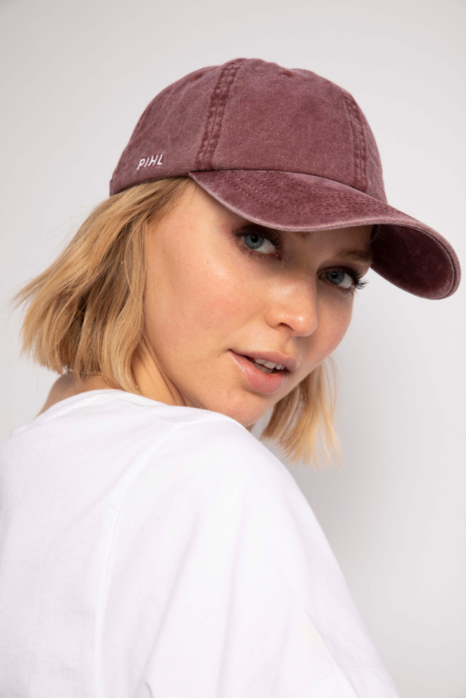 Lily Cap Washed Bordeaux
