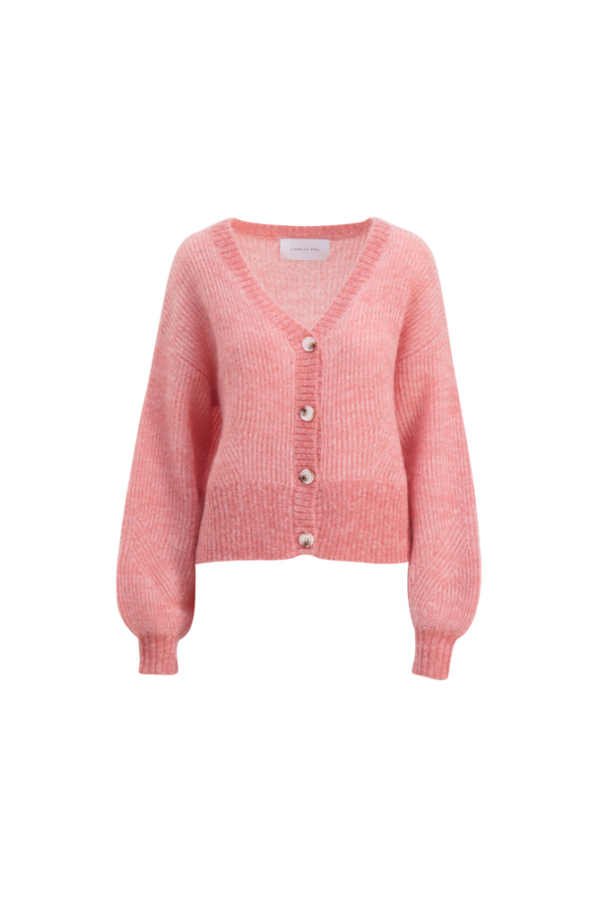Bora Knit Cardigan Blush Melange