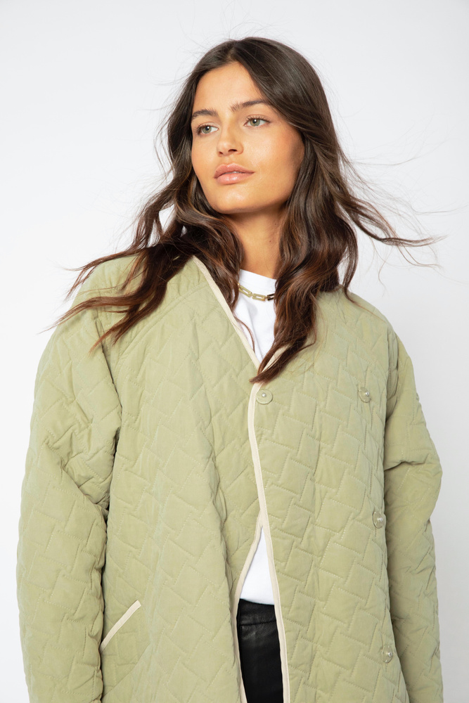 Marrakech Long Jacket Light Army