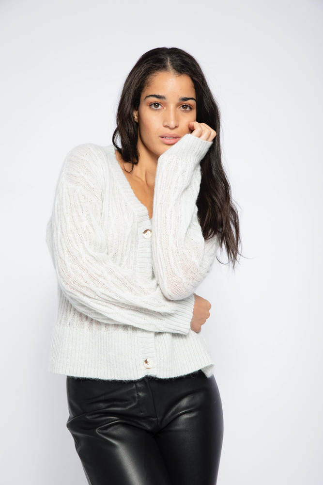 Gotland Knit Cardigan Light Blue