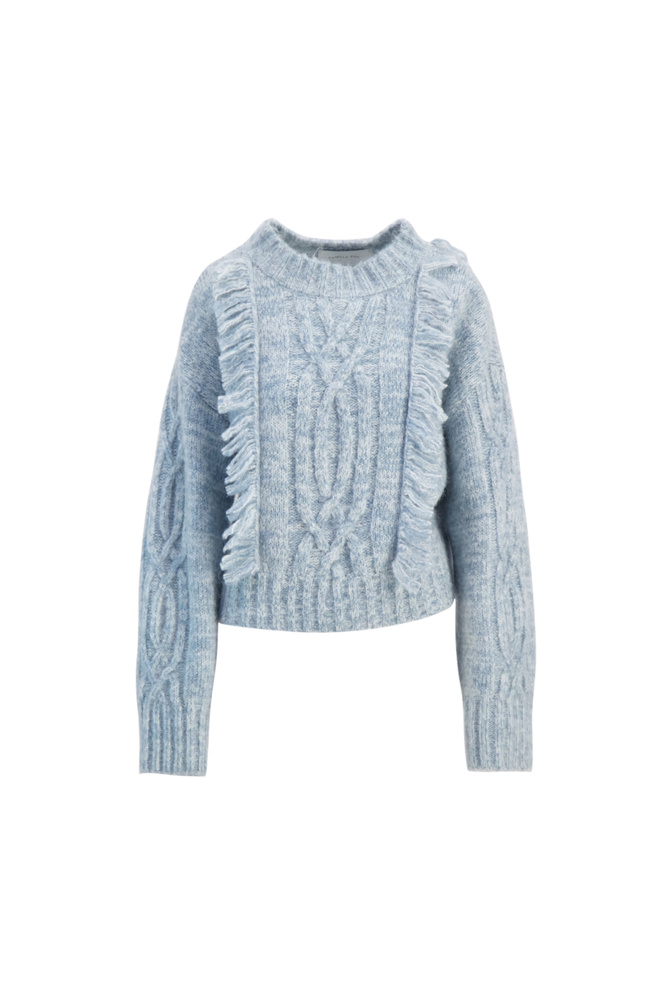 Selma Knit Light Blue Melange