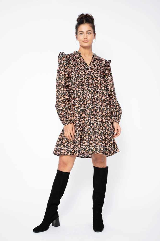 Bermuda Dress Amber Print