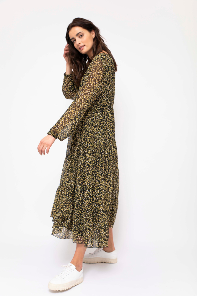 Mika Dress Black Flower