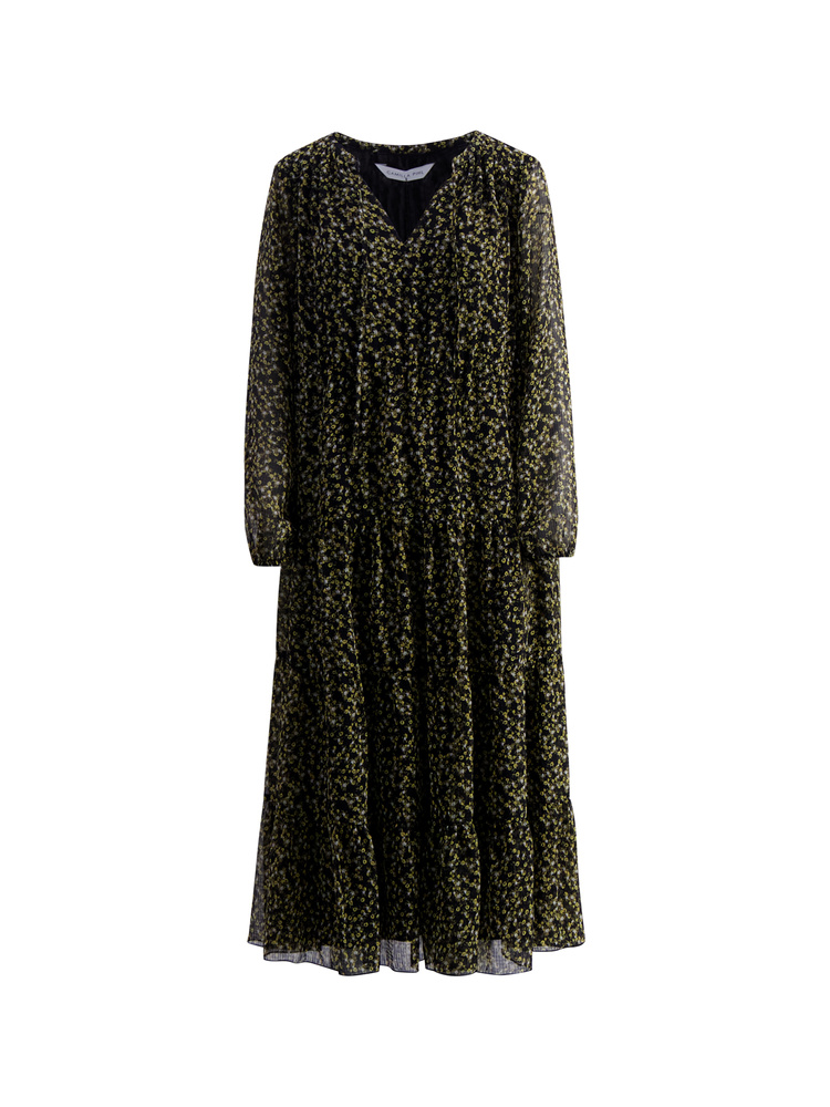 Mika Dress Black Flower