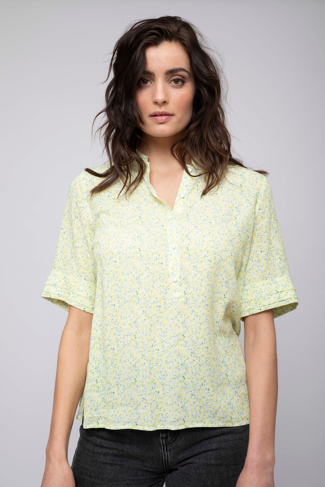 Devora Blouse Green flower