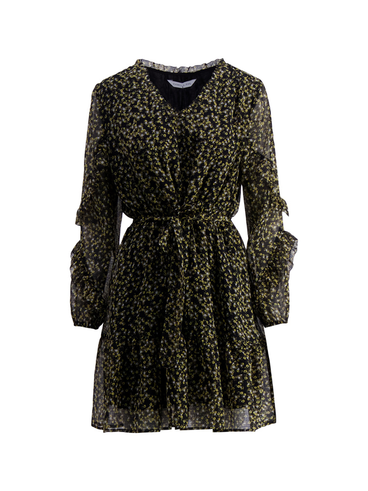 Angelina Dress Black flower