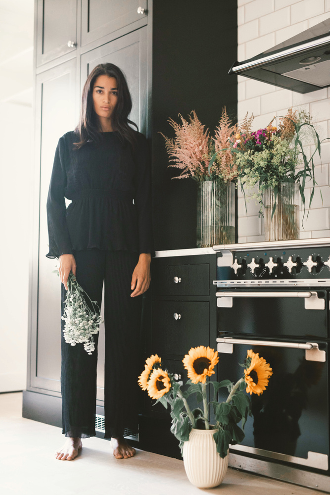 Alaya Pleated Trouser Black