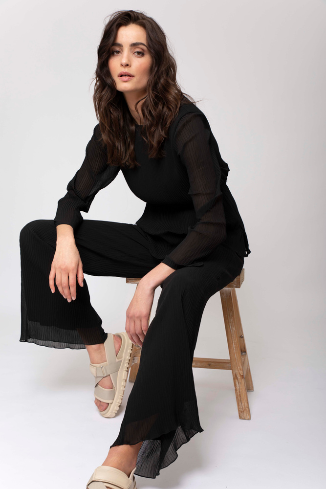 Alaya Pleated Trouser Black
