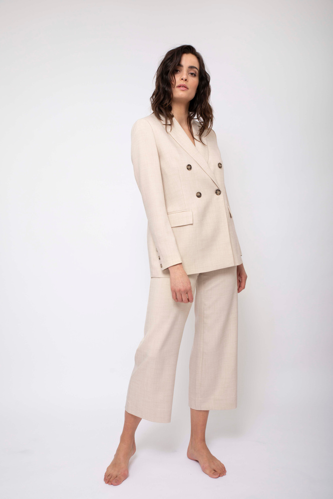 Caroline Trouser Sand Melange