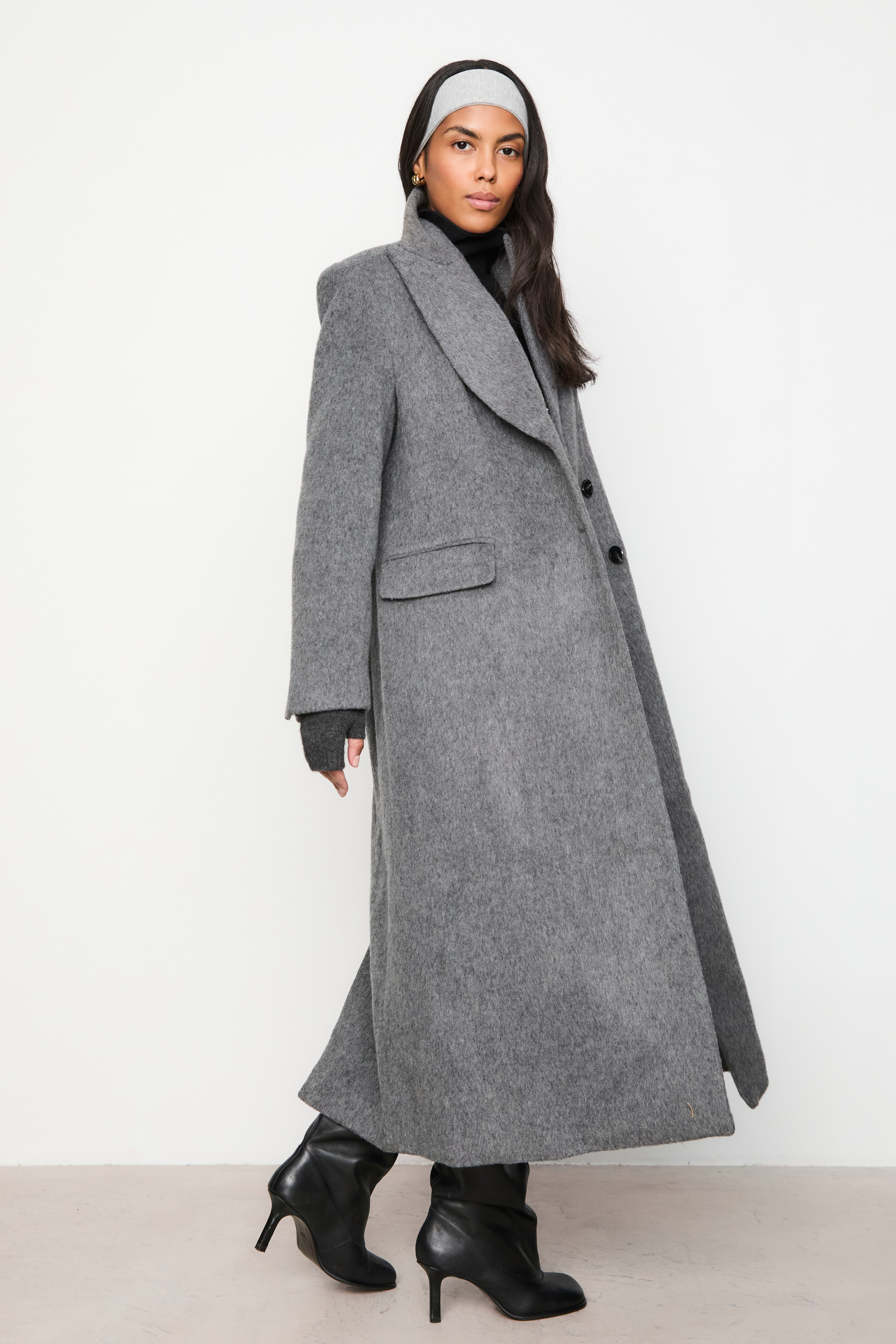 Her lip to Mirage Tippet Long Coat 安い 通販