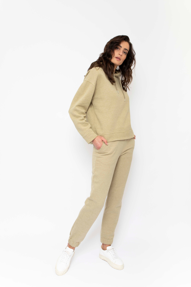 Roxana Sweat Trouser Green Melange