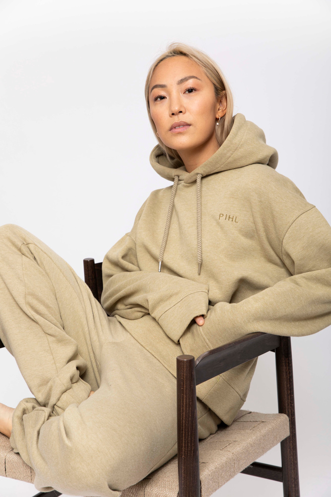 Isabelle Hoodie Green Melange