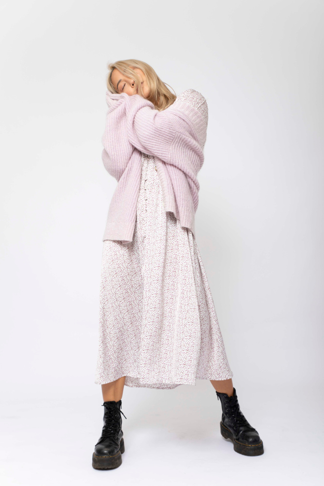 Ella Dress Lavender Print