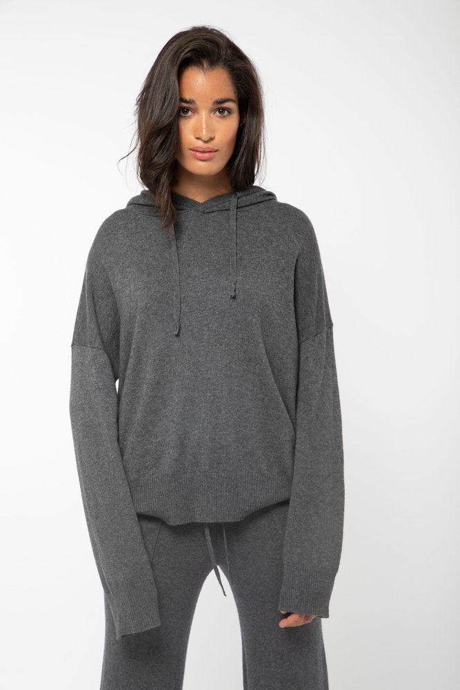 Multe Hoodie Knit Charcoal