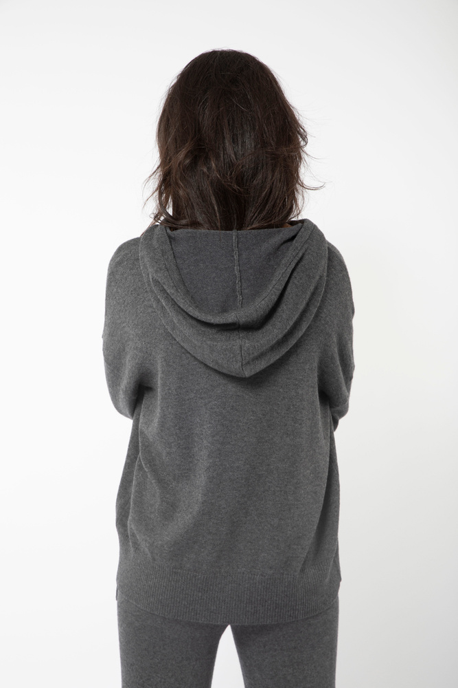 Multe Hoodie Knit Charcoal