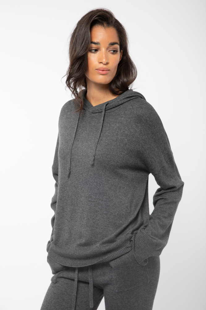 Multe Hoodie Knit Charcoal