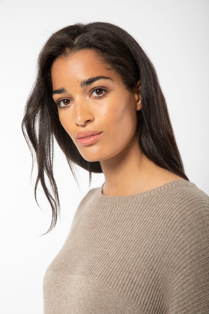 Butterfly Knit Taupe Melange