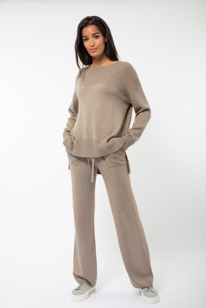 Butterfly Knit Taupe Melange