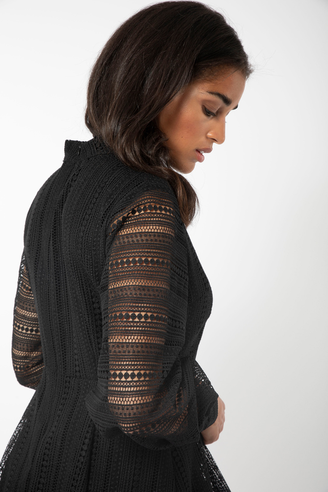 Celosia Lace Dress Black